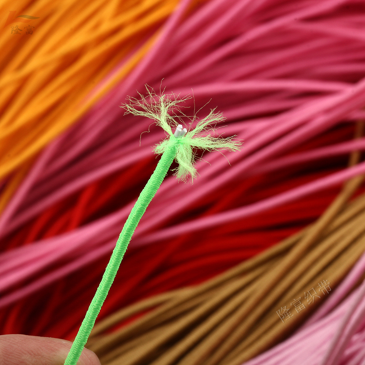 【1.5毫米粗】现货1.5mm彩色弹力绳 1.5毫米粉色弹力线 高弹进口