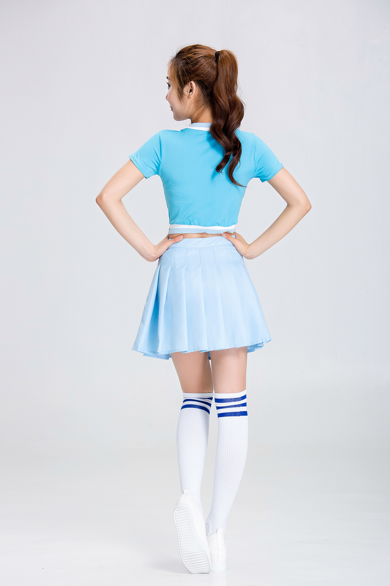 韩国女团明星同款学生啦啦操演出服拉拉队足球宝贝啦啦队表演服装