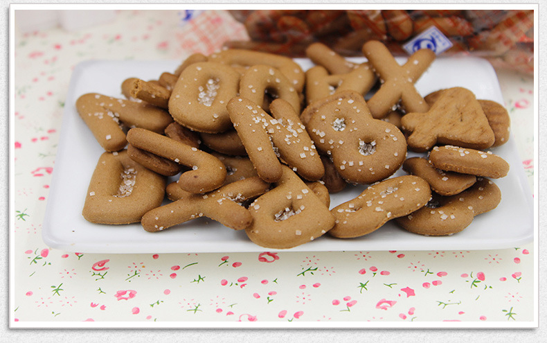 【康元专营】食品字母饼干经典口味小包装整箱4kg休闲小零食批发