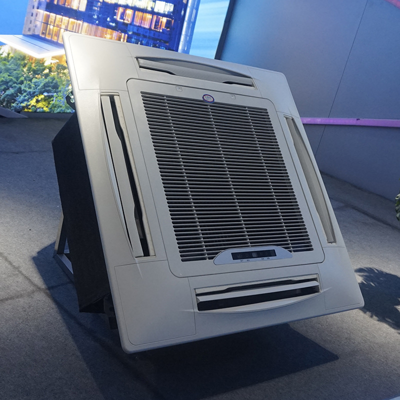 超薄吊顶式中央空调送风机室内卡式四出风式嵌入式水空调批发