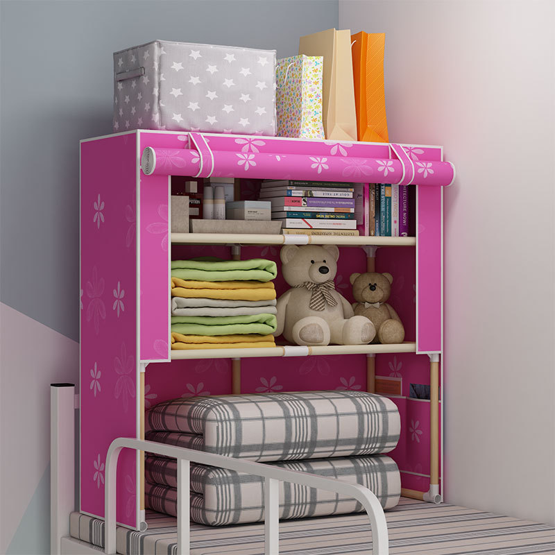 85cm学生宿舍床上柜收纳柜床上收纳架床上储物架床上迷你单人衣柜