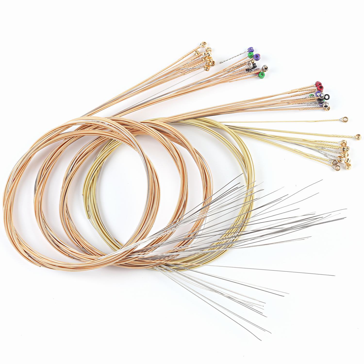 彩豆袋装磷铜民谣吉他琴弦 定制oem贴牌优质黄铜木吉他琴弦