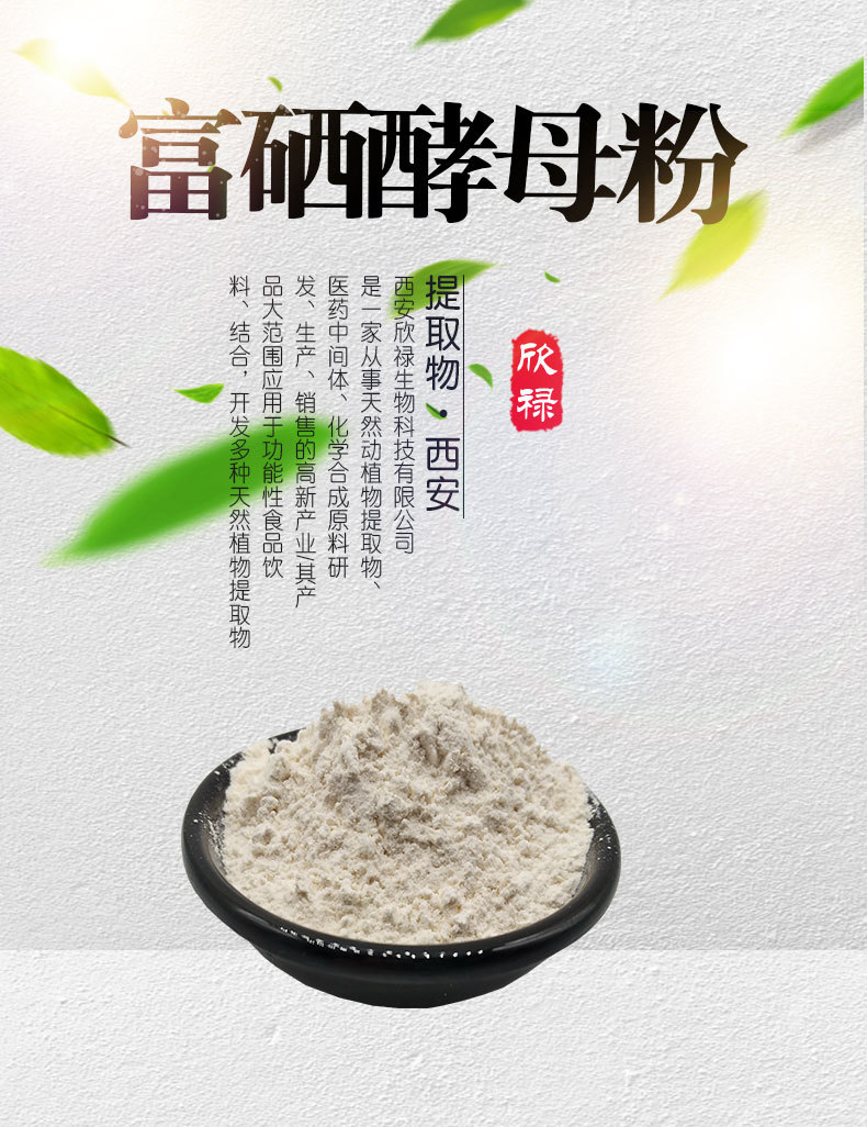 富硒酵母粉99% 含硒2000ppm 酵母提取物 现货供应 量大从优