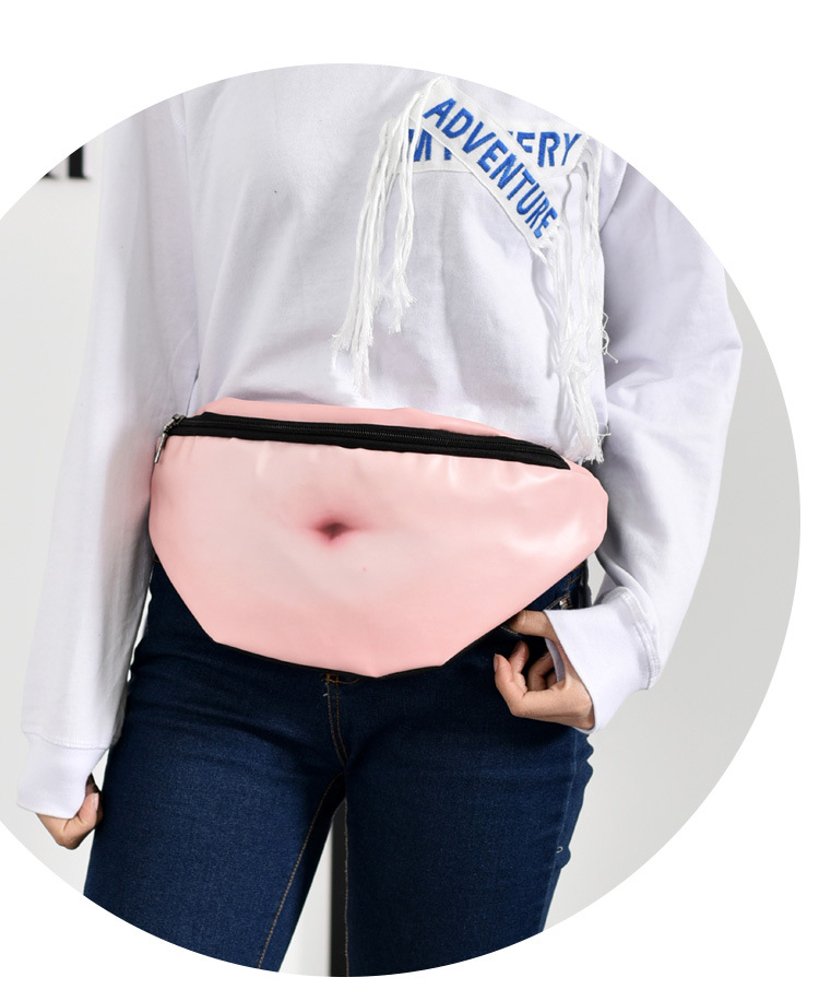 跨境爆款恶搞肚腩腰包潮酷大肚皮腰包啤酒肚腰包dadbag肚子包现货