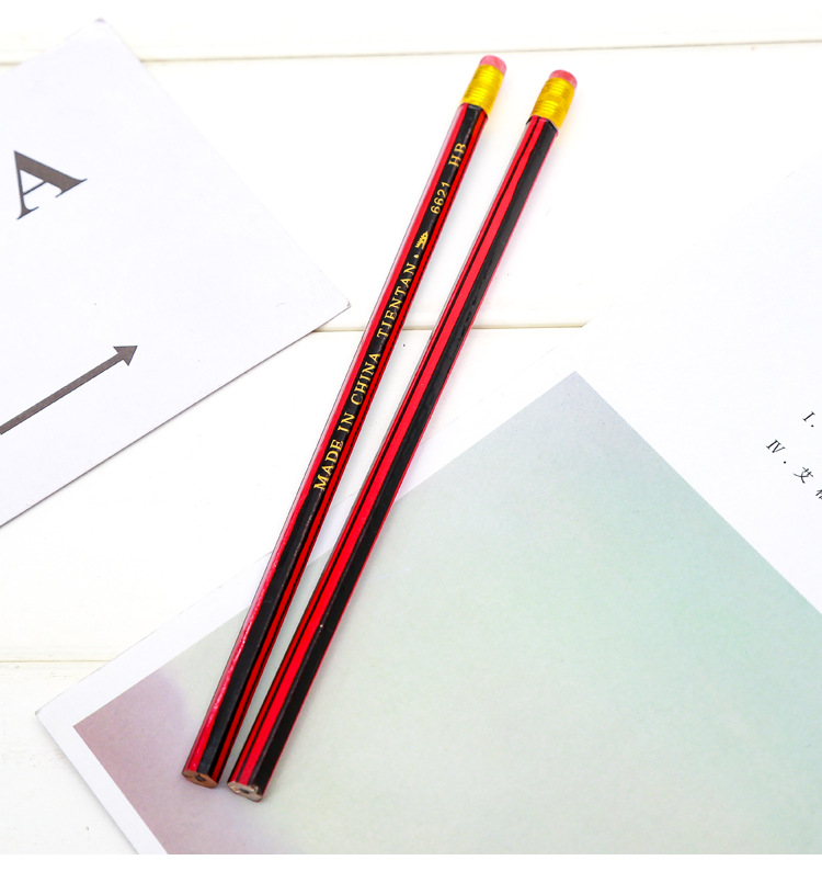 创意文具 橡皮头铅笔学生带橡皮hb铅笔六角 儿童学习用品奖品批发
