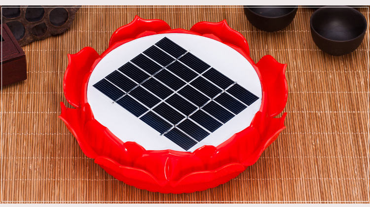 莲花太阳能念佛机充电防雨室外清明节扫墓祭祖地藏经播经机佛机