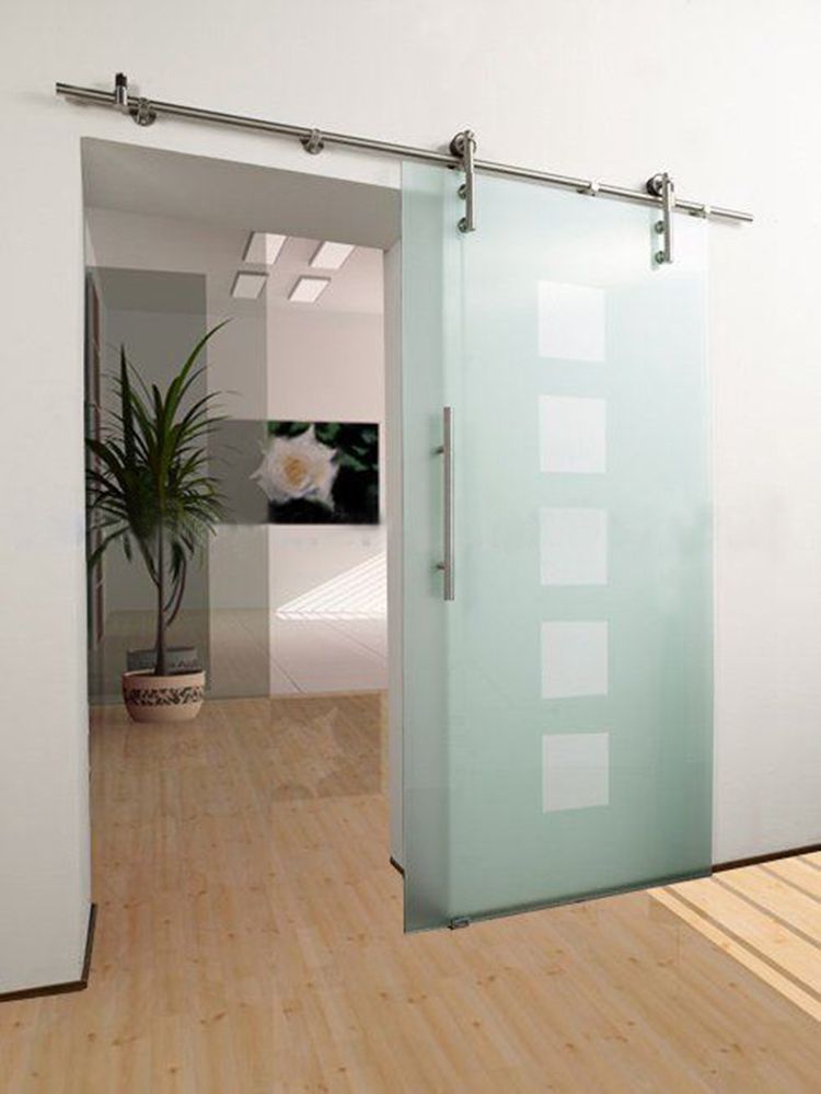 不锈钢玻璃趟门吊轮让小户型的房子显得宽敞了!