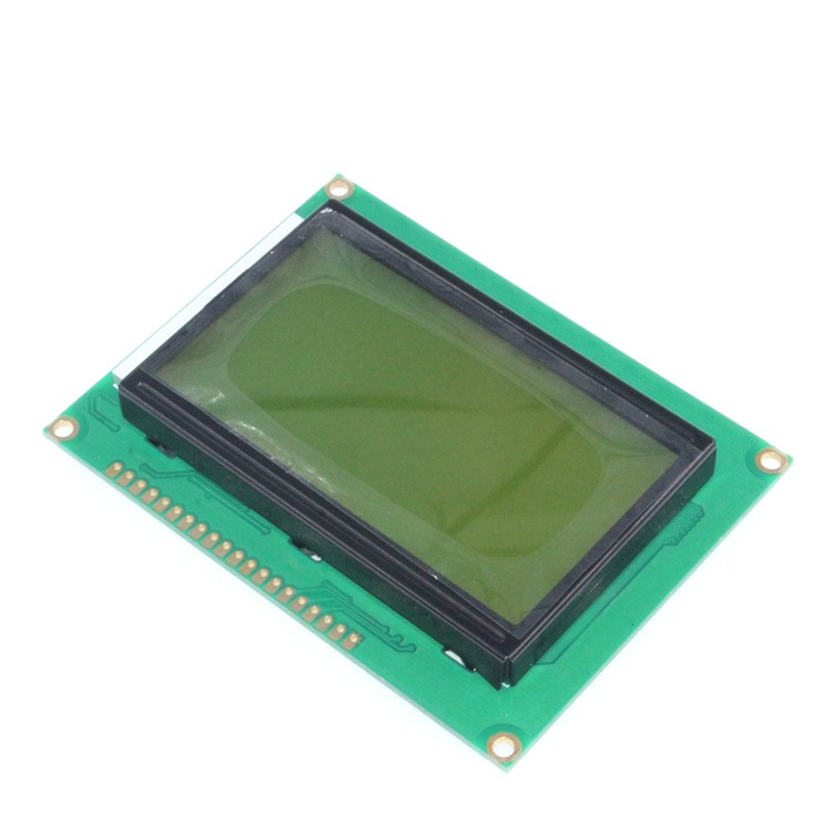 黄绿屏 lcd12864显示屏 液晶屏 带中文字库 带背光1