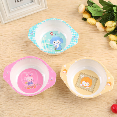 儿童塑料碗 卡通塑料碗 吃饭碗 卡通碗