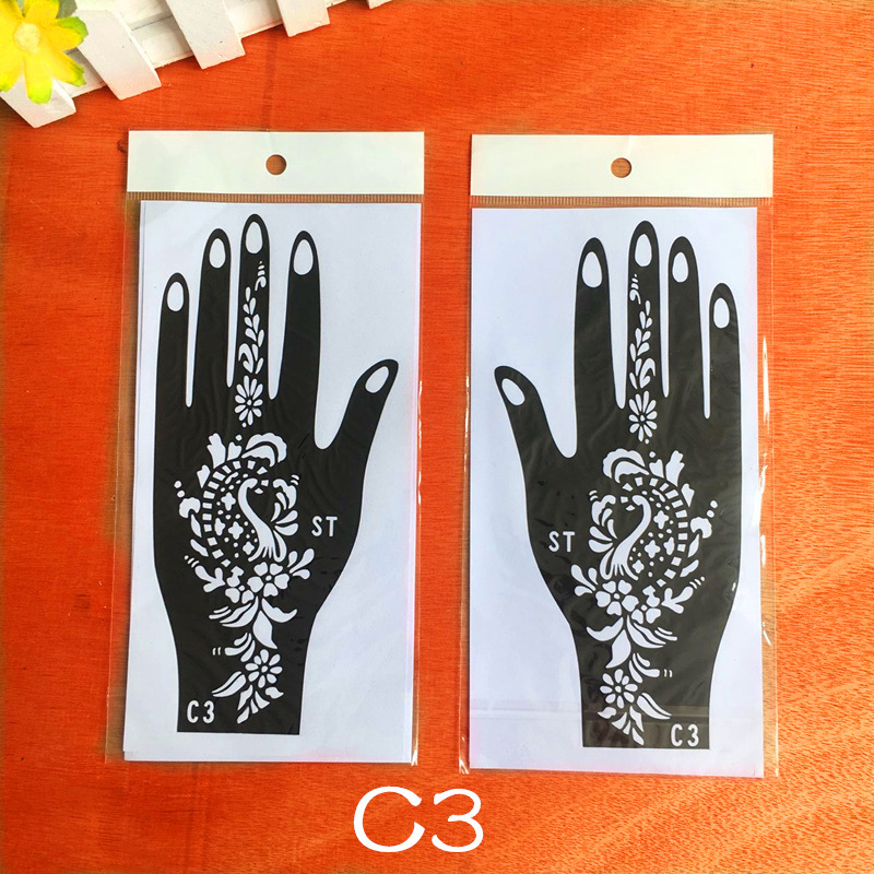 Tattoo Palm Template India Nepal HN Inkjet Painting Hollow Large Template Hand Template Design