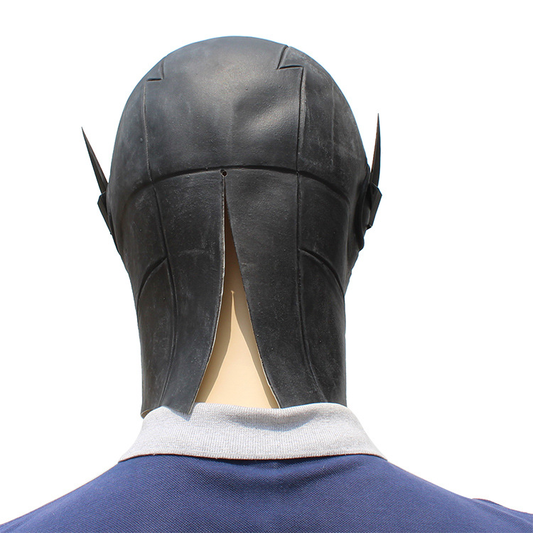 黑色闪电侠面具 头套搞怪万圣节化妆舞会派对面道具厂家批发