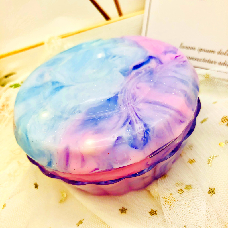 仙气独角兽拼色云朵水晶泥 diy解压玩具史莱姆 抖音网红爆款slime