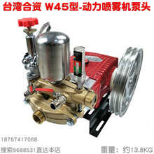 海顺W45A型三缸柱塞泵台湾合资农用物理高压打药水泵喷雾器冲洗机