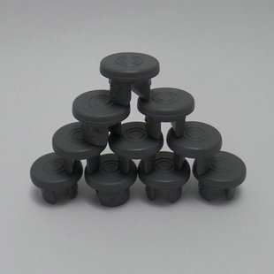 现货供应西林瓶 精华素瓶专用丁基胶塞 灰色胶塞20#分叉胶塞