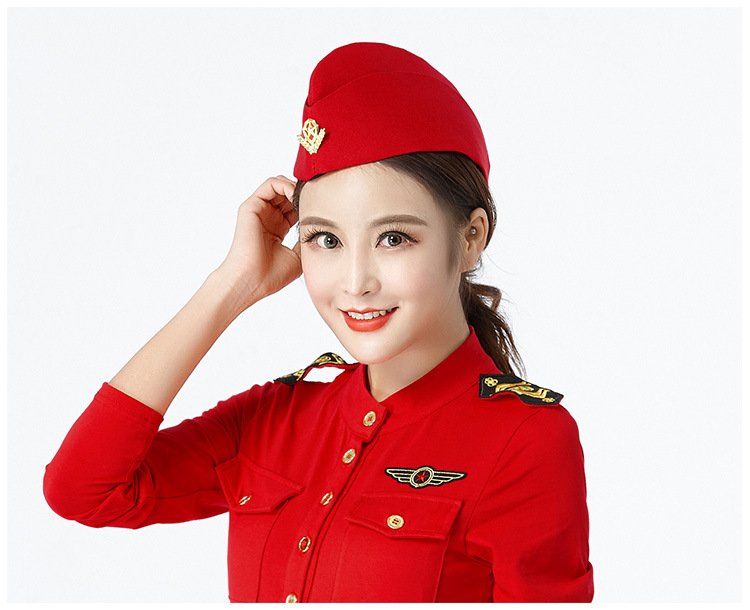 水兵舞帽子船型军帽船帽水兵舞演出船形帽广场舞三星军帽军绿帽