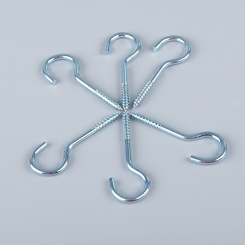 工厂批发羊眼挂钩问号钩螺丝钩吊钩吊花篮灯钩多规格量大价优
