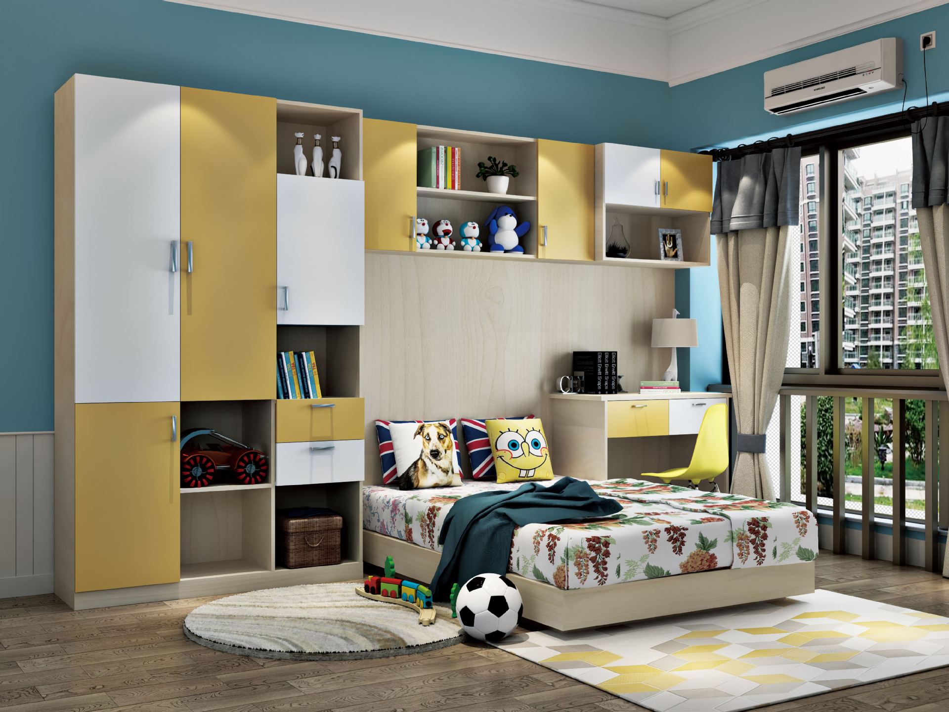 儿童房床 板式定制 建材家具 橱柜工厂 衣柜工厂 全屋定制