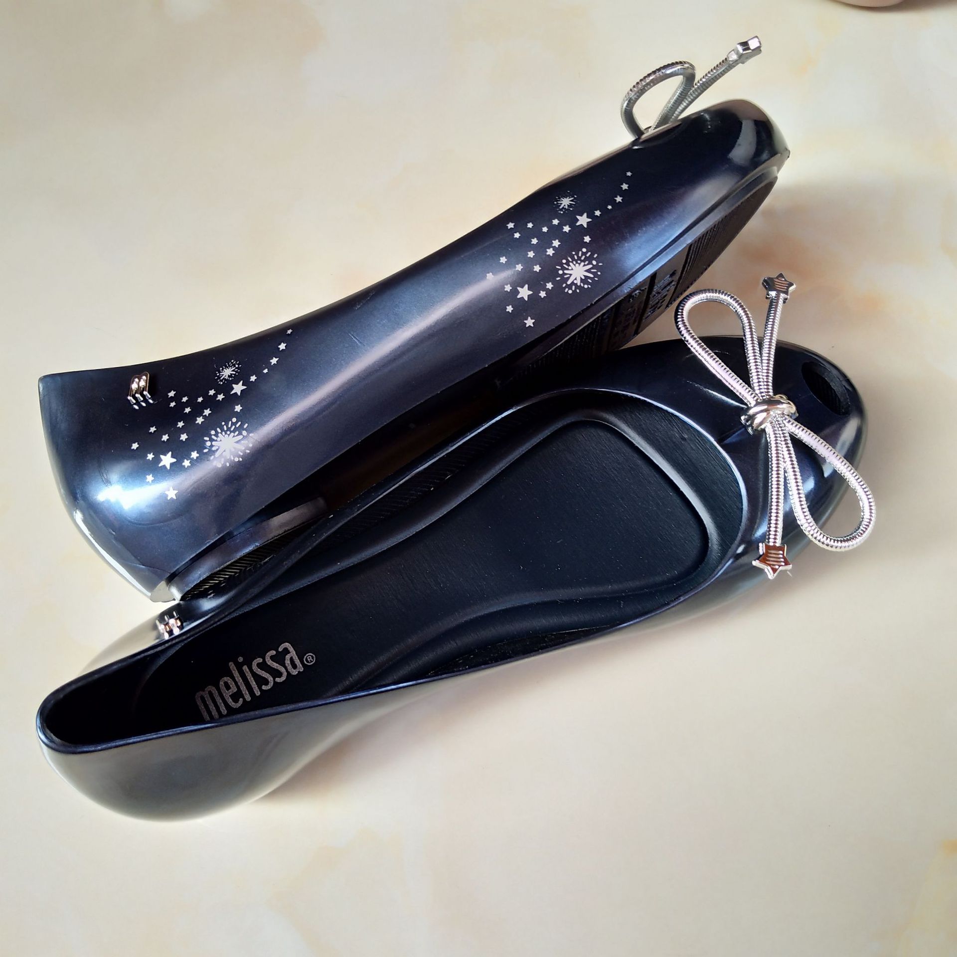 2020最新款梅丽莎女单鞋星星果冻鞋蝴蝶结鱼嘴内增高香香鞋沙滩鞋