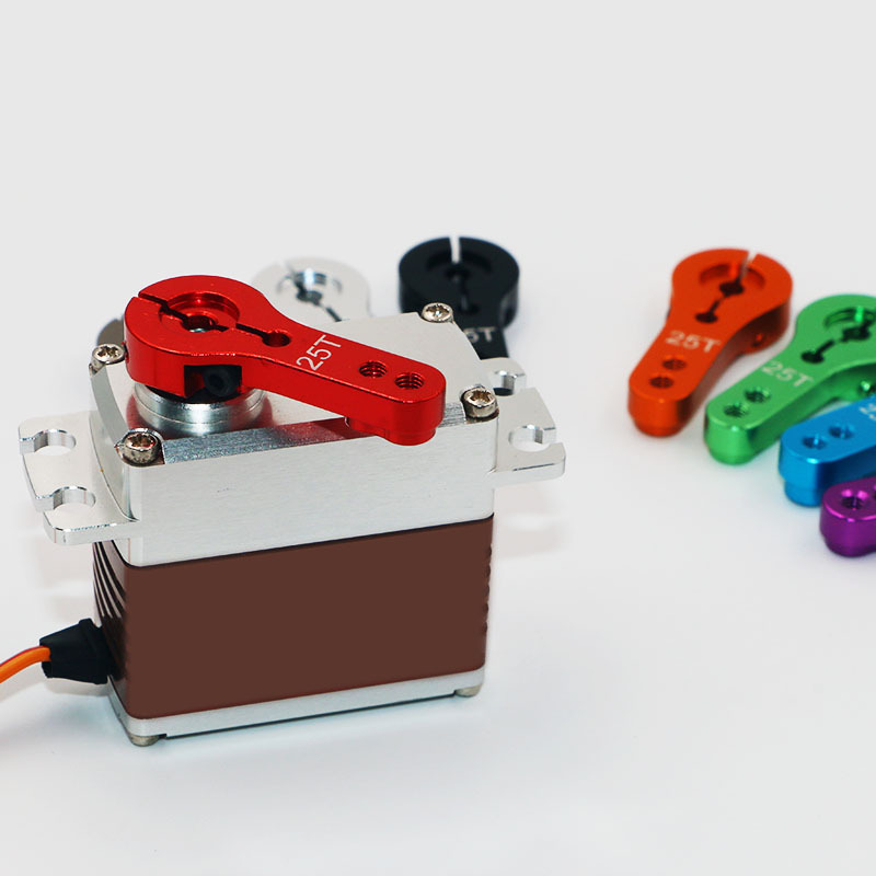 25t金属舵机摆臂数字舵机支架铝合金舵臂通用futaba银燕舵机摆臂