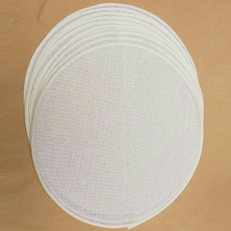 厨房用具蒸笼布批发30cm蒸笼布普通上浆包边圆形不粘蒸笼布屉布