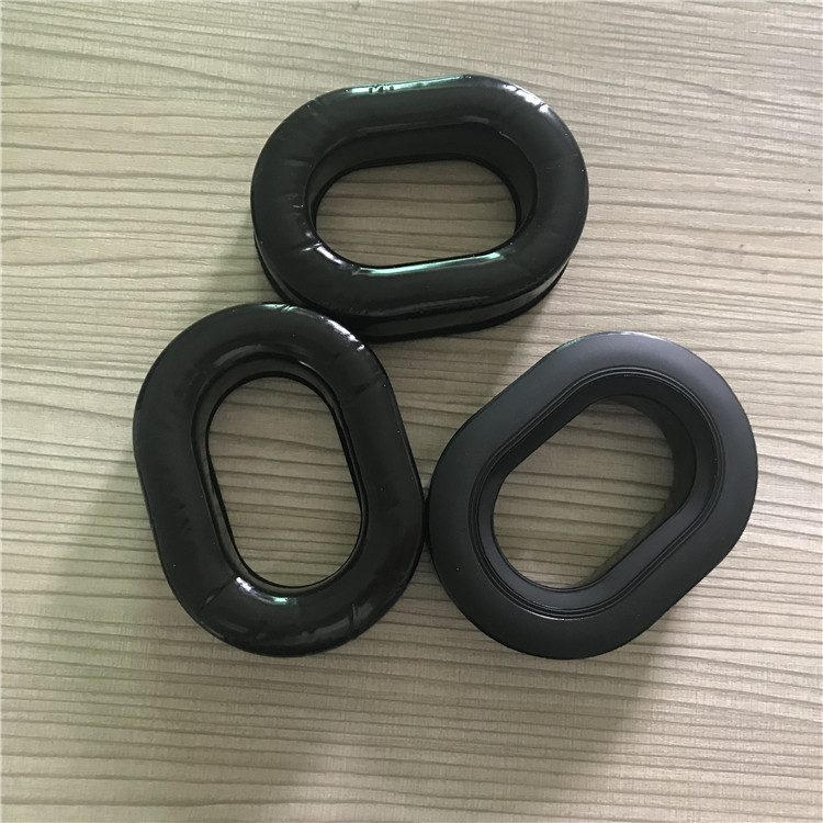专业订做高周波硅胶皮耳套 热压耳机皮套硅胶套 吸塑硅油耳罩