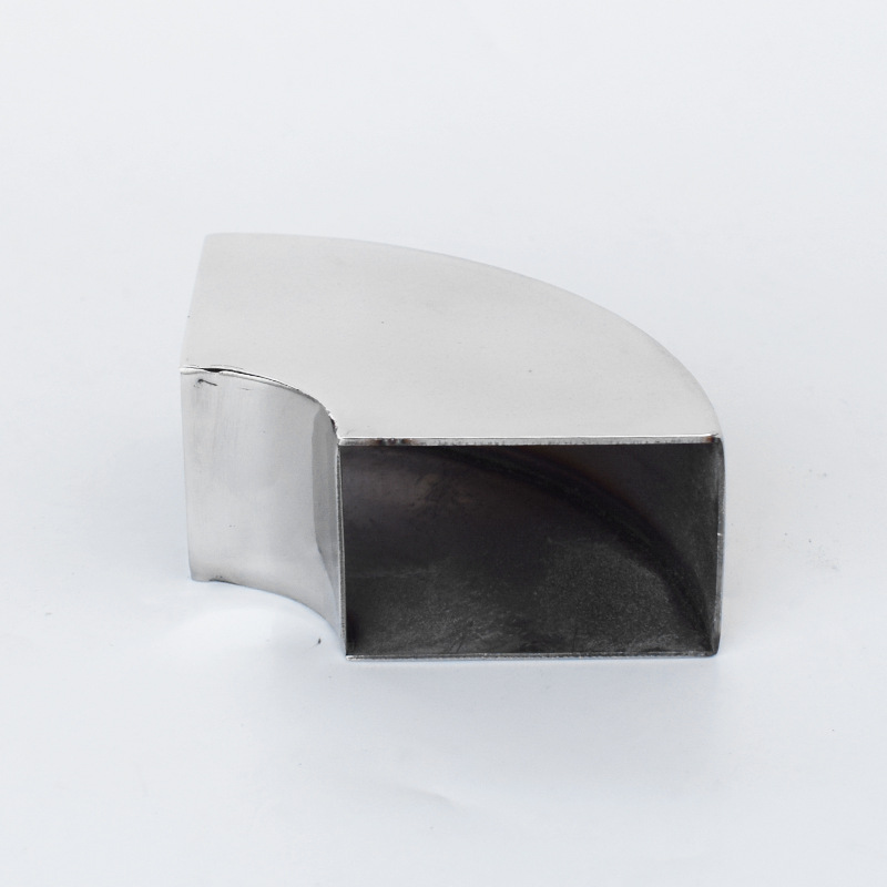 304不锈钢90度方弯头楼梯扶手方管焊接弯头冲压接头支架方管弯头