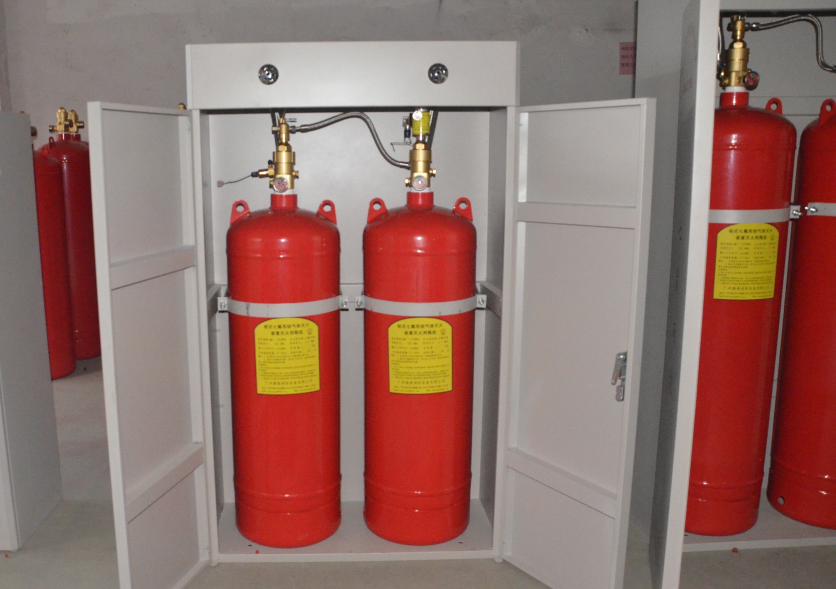 柜式双瓶七氟丙烷灭火装置gqq型柜式七氟丙烷