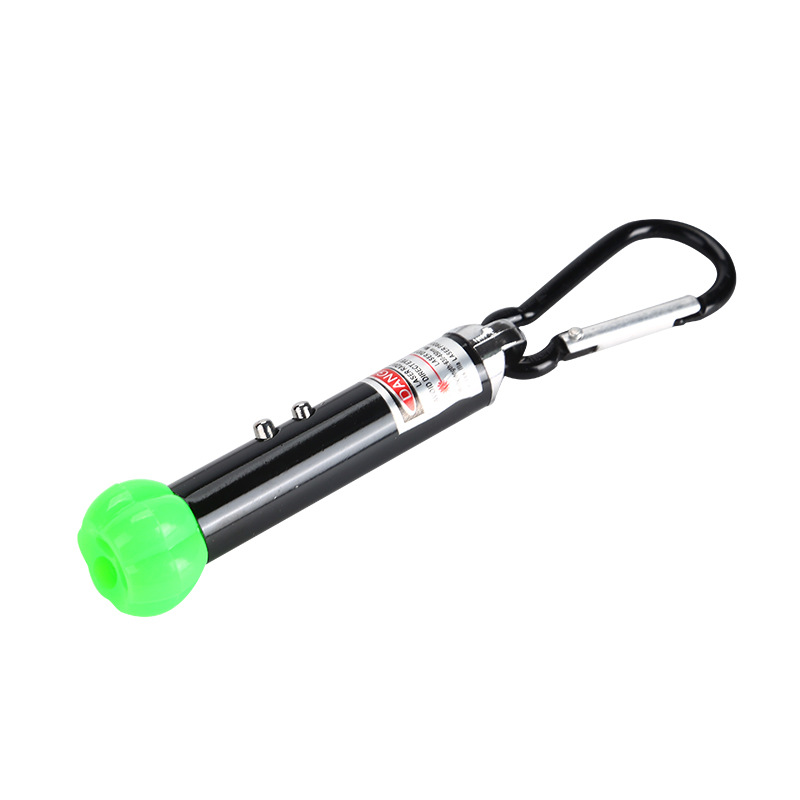 Mini Multi-Function Strong Light Lighting Laser Three-in-One Flashlight Led with Hook Pumpkin Head UV