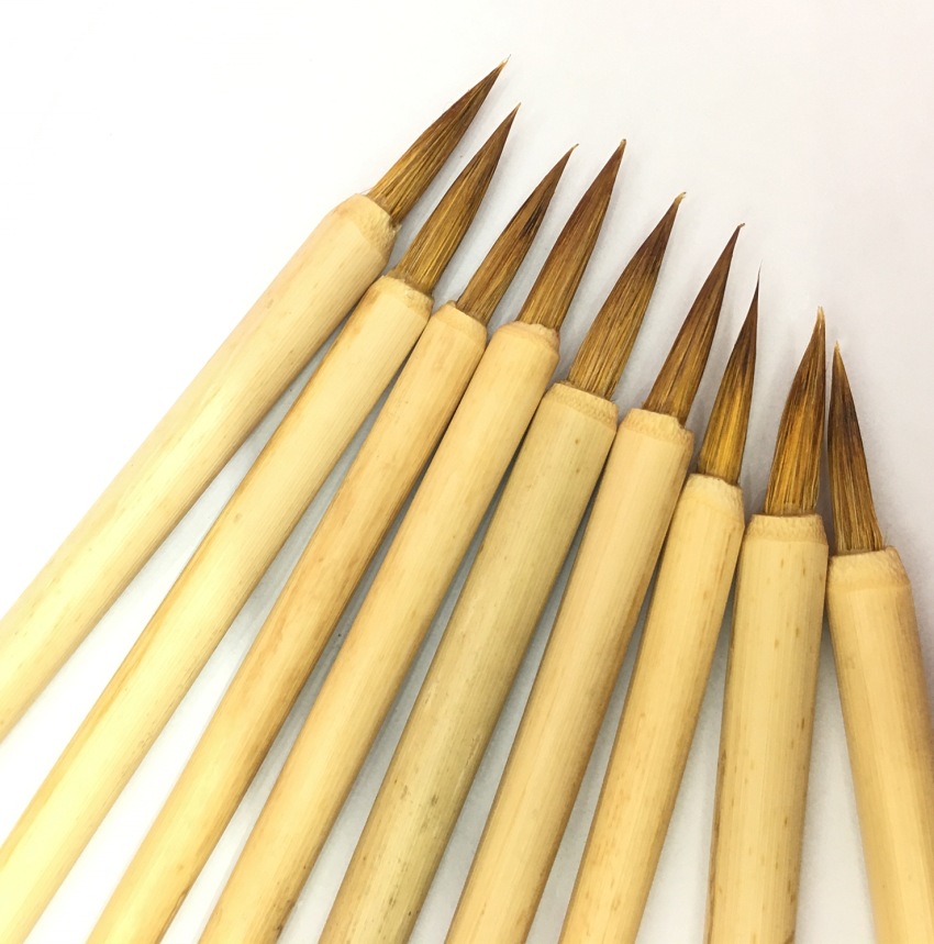 狼毫大叶筋 中叶筋 小叶筋 设计勾线笔 手工毛笔 文房四宝