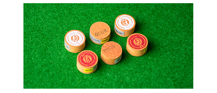 日本g2皮头11mm小头杆14mm大头杆头九球杆头黑八桌球杆皮头