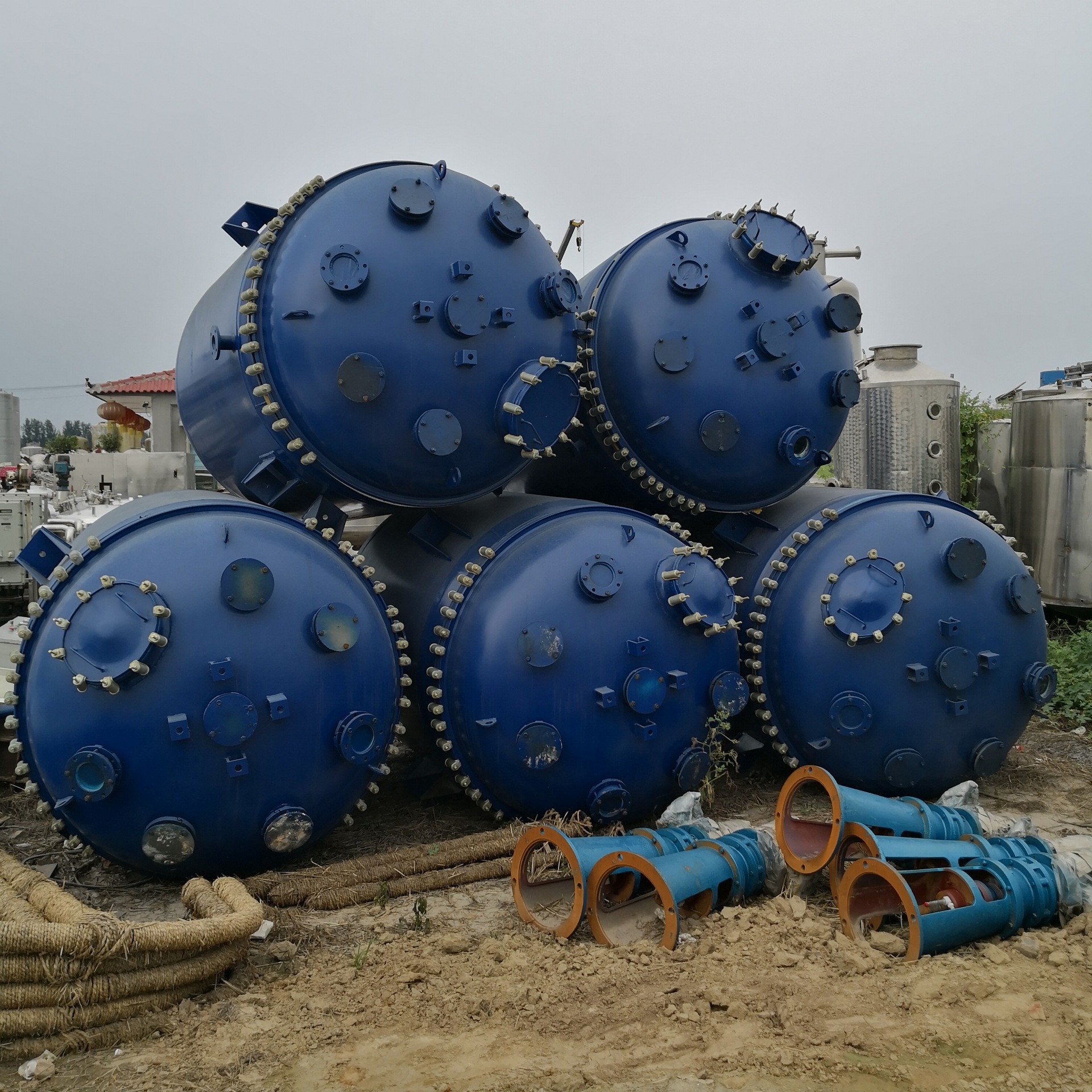 回收50升20万升搪瓷反应釜搪玻璃反应釜搪瓷反应罐规格齐全