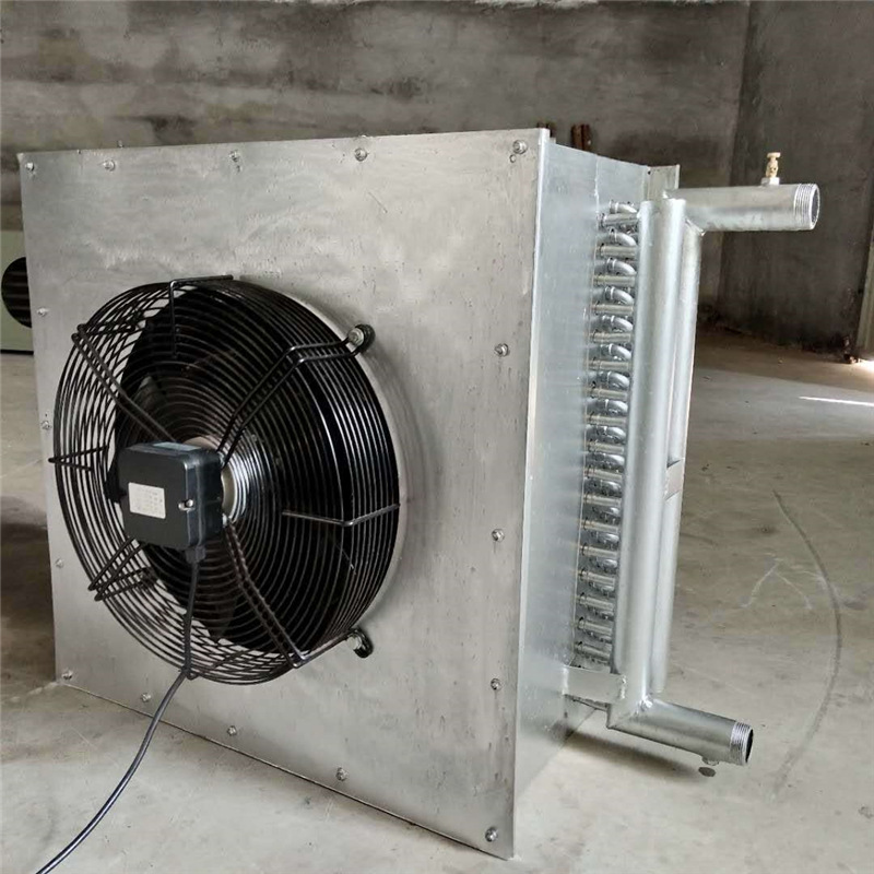 畜牧养殖工业水暖散热风机 温室大棚用水暖散热器 水温暖风机组
