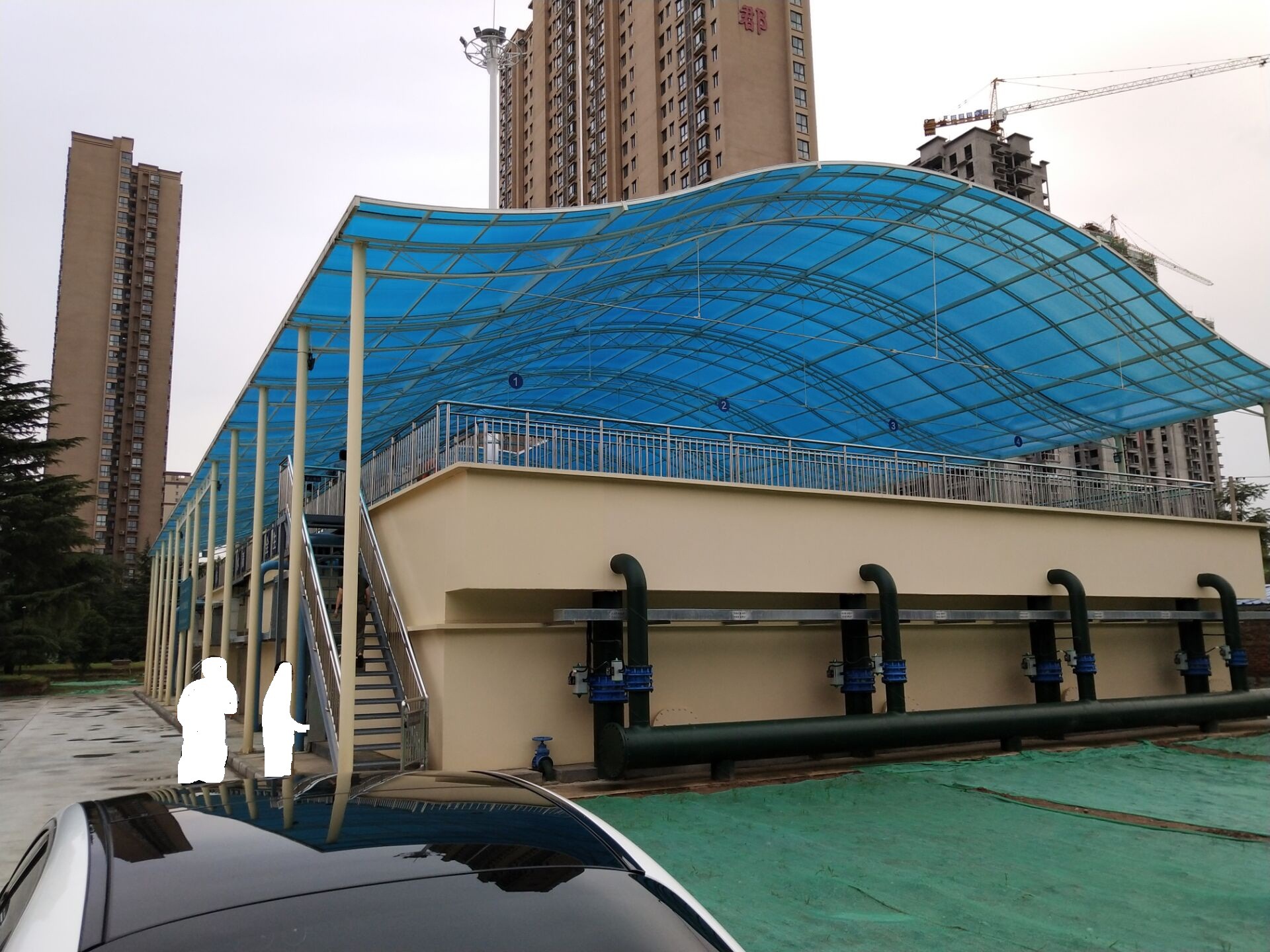 设备封盖水厂净化池污水池发酵池防腐顶棚聚碳酸酯板