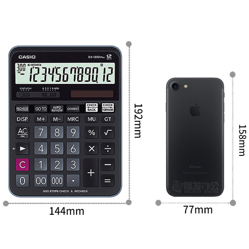 Casio Casio DJ-120D plus Financial Accountant Calculator 300 Steps Search Machine Check Back