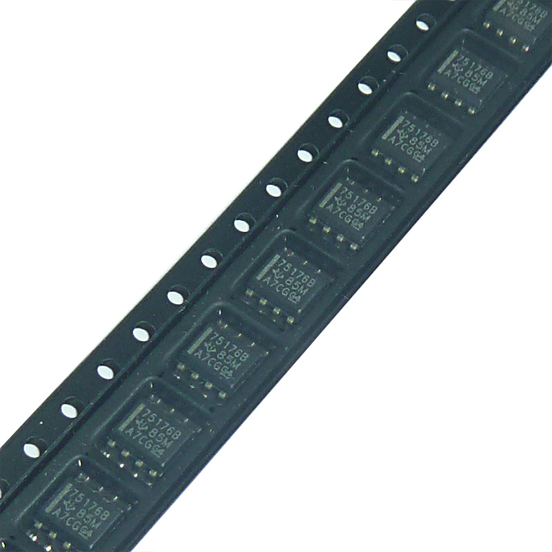 贴片收发器sn75176bdr原装现货 驱动芯片sop-8 单片机收发器ic