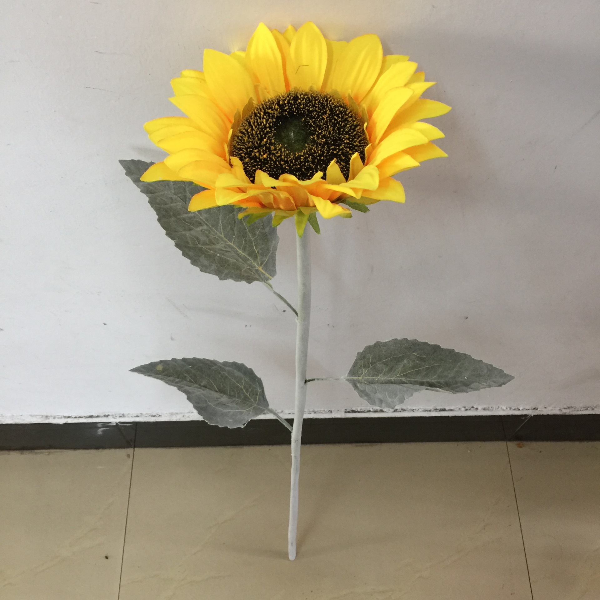 特价87cm 3头向日葵仿真落地太阳花卧室客厅装饰花绢花批发