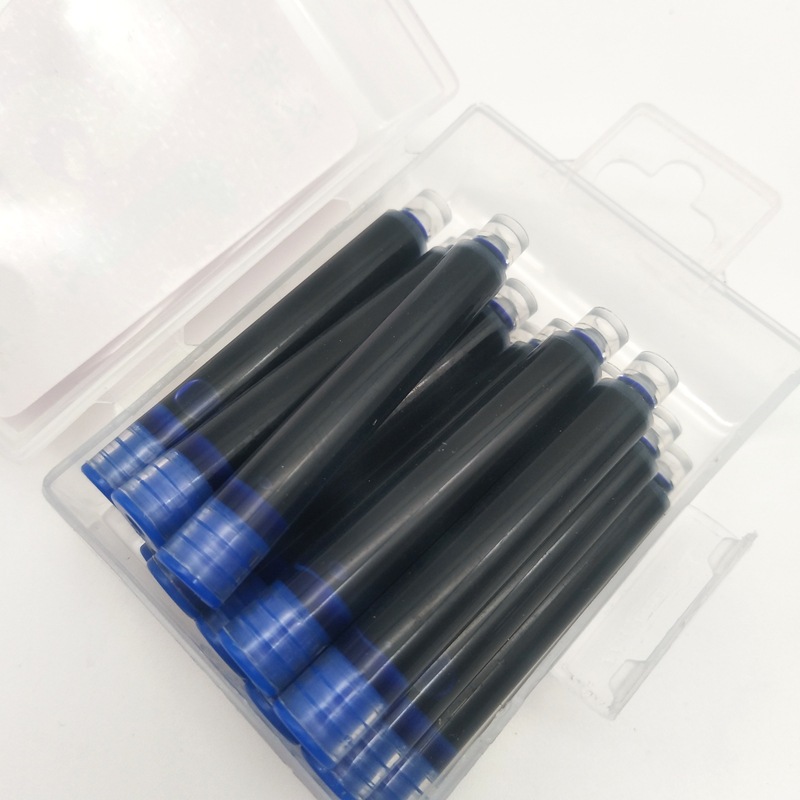 批发墨囊汉诺可擦蓝/黑色/蓝黑/红色/消字水墨囊15支盒装钢笔通用