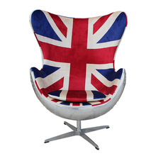 鸡蛋椅个性创意沙发椅米字旗休闲单人沙发椅电脑旋转椅设计师椅
