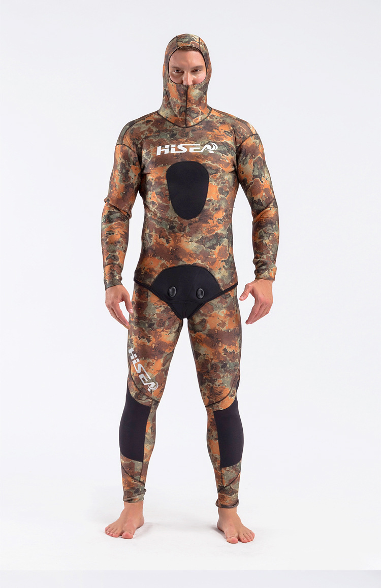 一件代发海升亚马逊自由潜伪装猎鱼衣防水深潜分体打渔衣工厂批发
