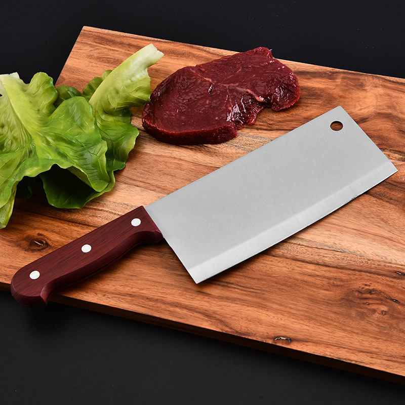 现货批发 广东阳江菜刀 不锈钢厨用切菜刀 家用厨师刀 锻打刀具