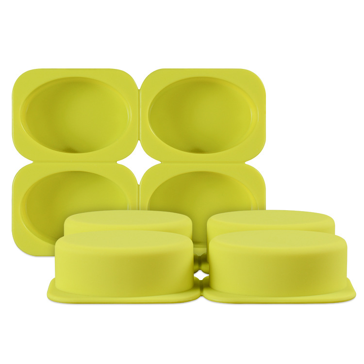 义乌佳时硅胶肥皂模具 diy 椭圆形手工皂模具 4连硅胶模具 手工皂