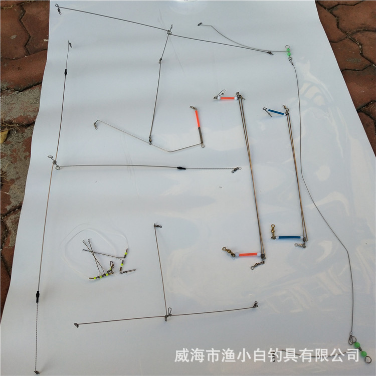 海钓天平 船钓钢丝天平钓组 手把线钓组纯手工不锈钢沉船近海钓组