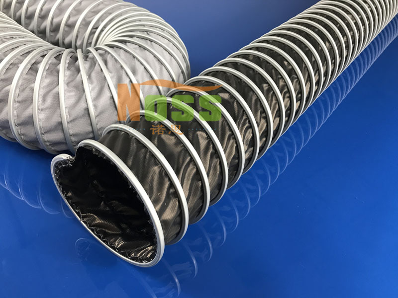 防静电可伸缩除尘风管 防静电除尘软管 内部平滑无折皱吸尘软管