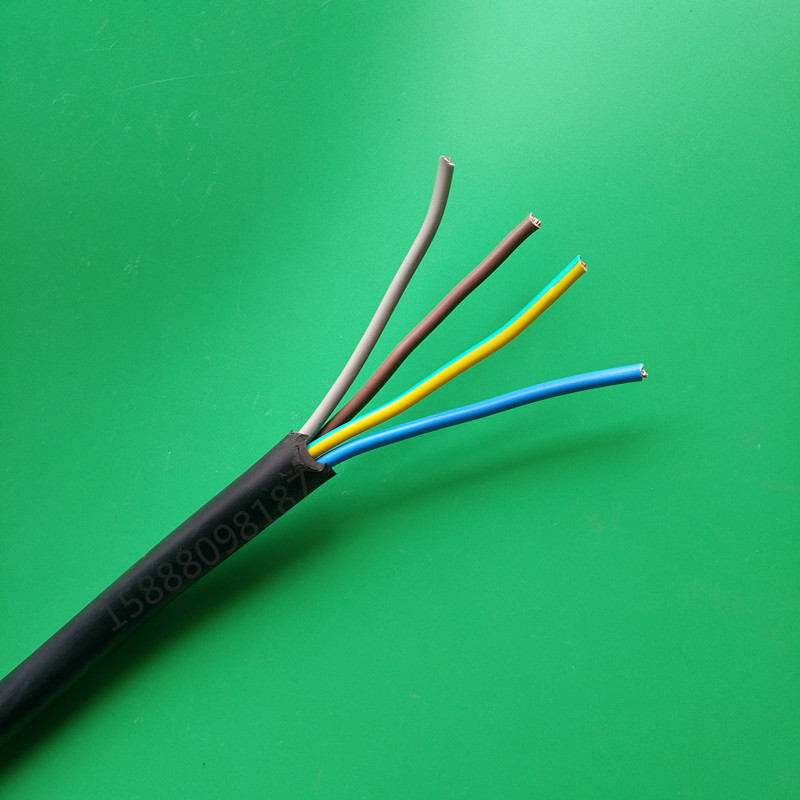 电源线厂家定做四芯插头电源线 三相四线工业插头 国标电源线