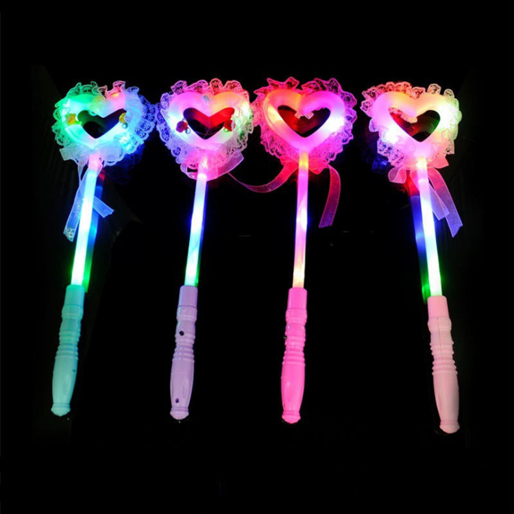 Luminous Toy Magic Wand Magic Wand Stall Night Market Concert Props Love Lollipop Light Stick Wholesale