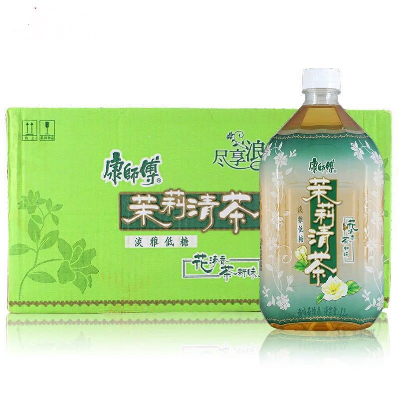 大量批发 康师傅茉莉清茶饮品 1l12瓶整箱装