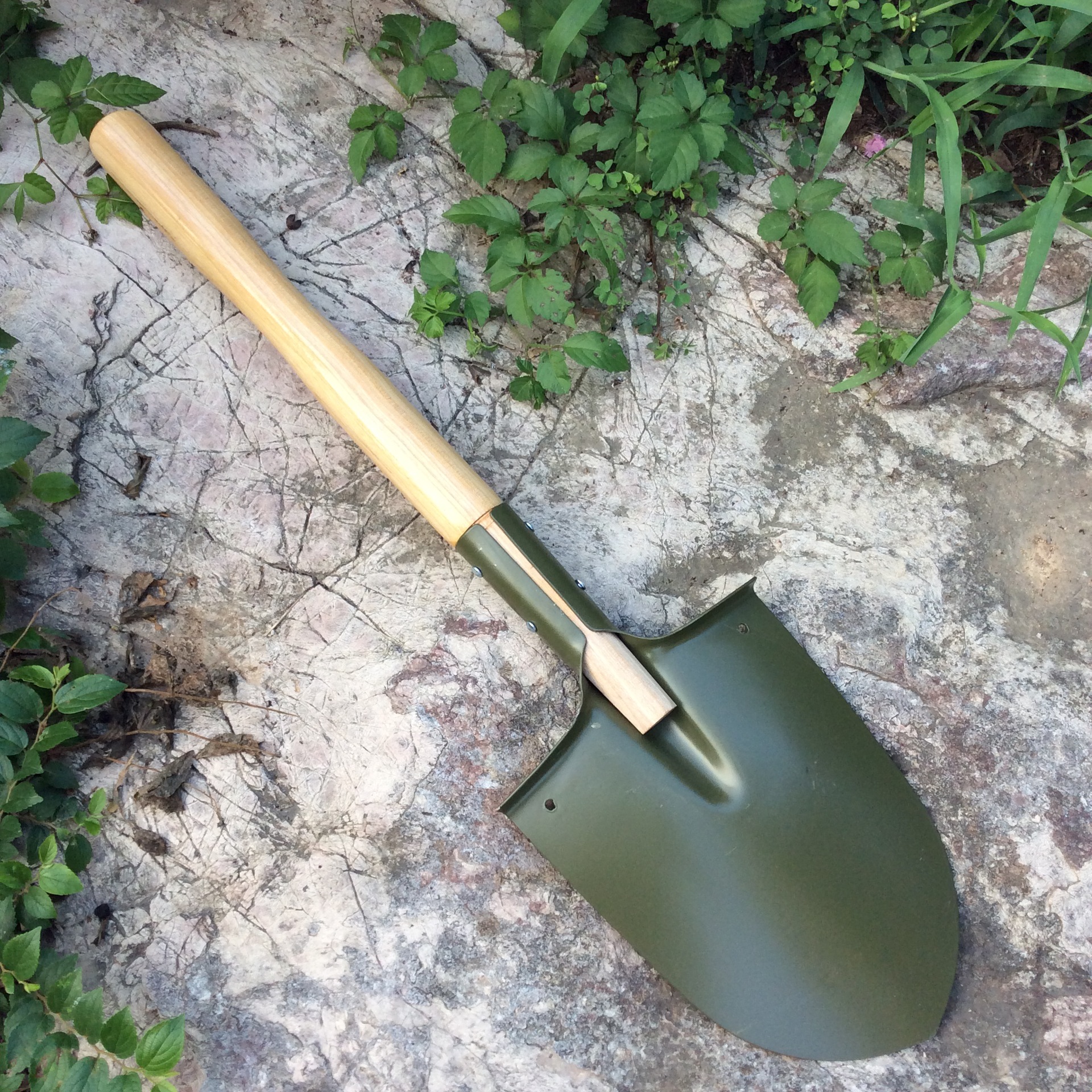 6411战备锹205工兵铲军户外铲子钓鱼工兵锹木把兵工军工铲小铁锹