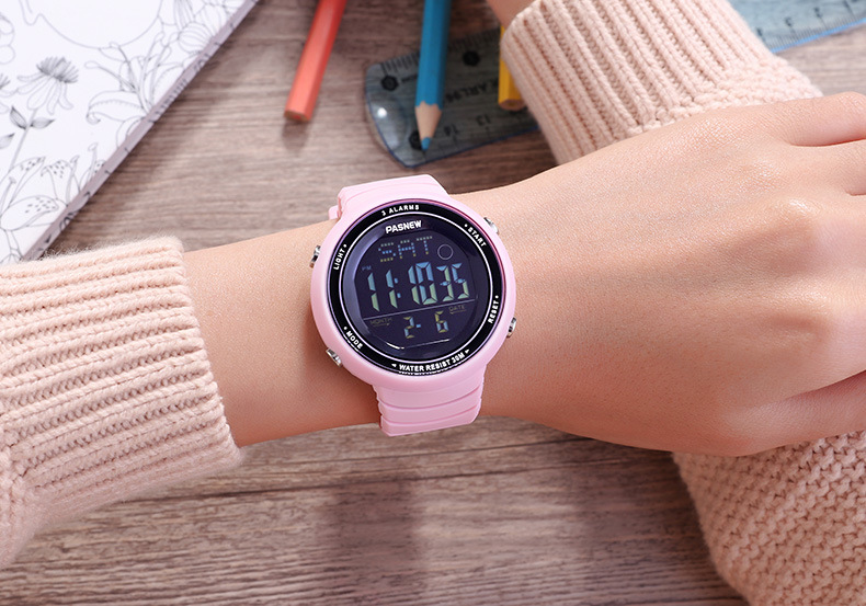 运动手表 防水电子女表 学生儿童手表 女士时尚运动表