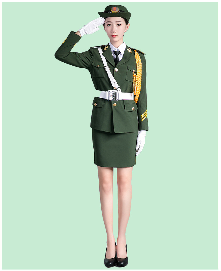 升旗手军装演出服套装 学生国旗班三军仪仗队服 鼓乐队合唱服定做