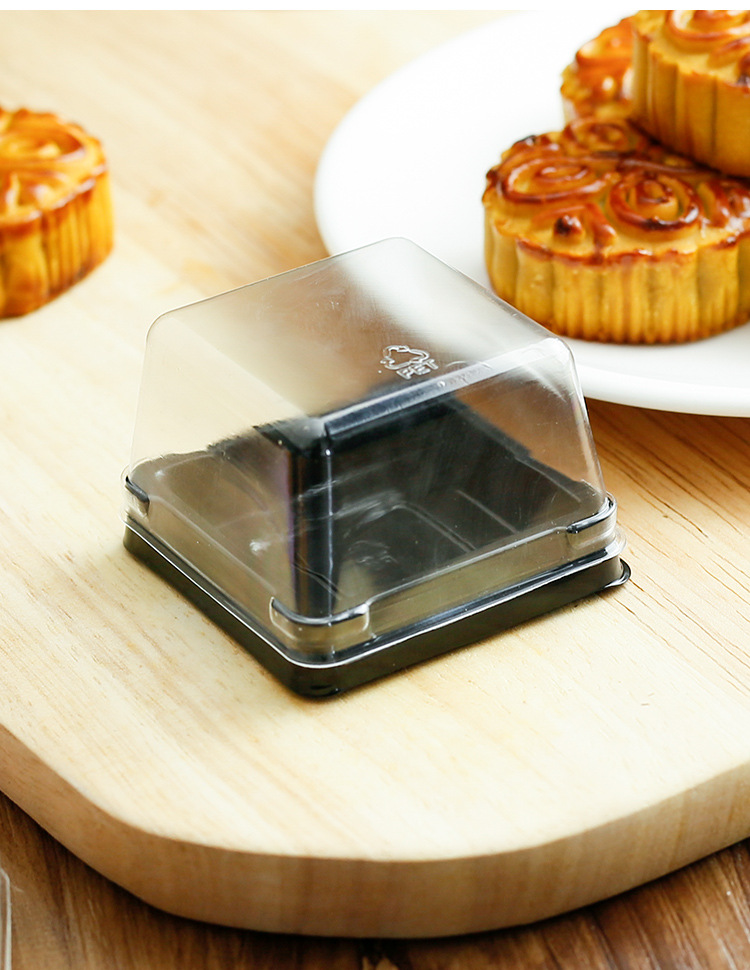 月饼吸塑盒 月饼托透明塑料包装盒50g/80g/100g 蛋黄酥盒50个装